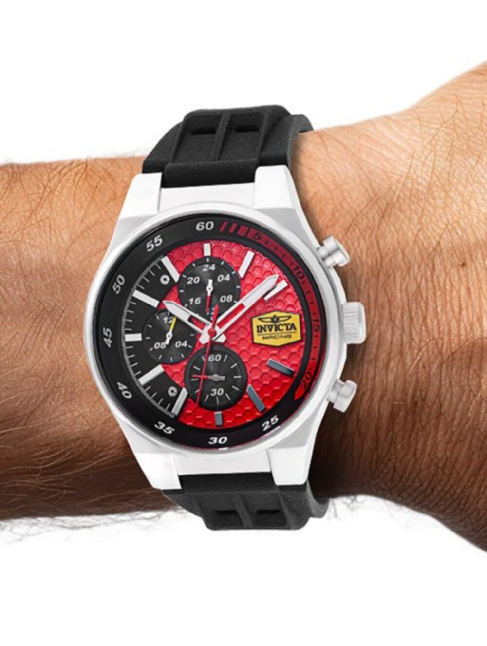 Invicta Racing Chronograph 44mm Model 47739 Red / Black ( NIB ) - Picture 3 of 9